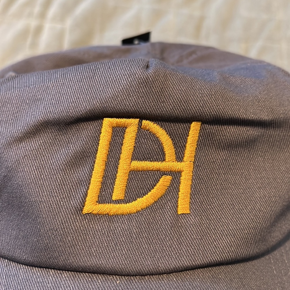 NWT Derek Hough Hat, Dancing with the Stars, Cap, Gray, Gold, Adjustable